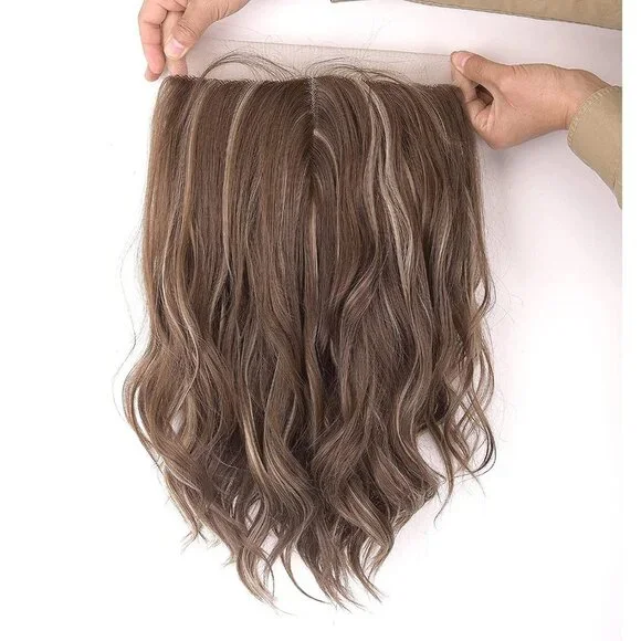 Brown Hair With Highlights Lace Front Wigs
